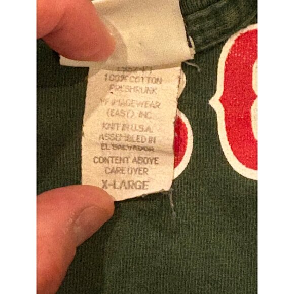 Vintage Lee 2004 Boston Red Sox MLB St. Patrick's Day Green T-Shirt Men's XL - Picture 8 of 8